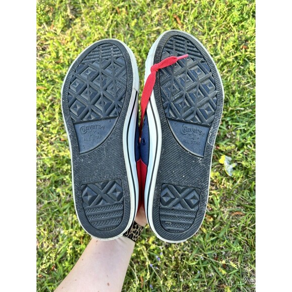 Converse‎ Chuck Taylor Axel Mid Sneaker Navy Red Slip On Size US 5 Youth - Picture 6 of 7